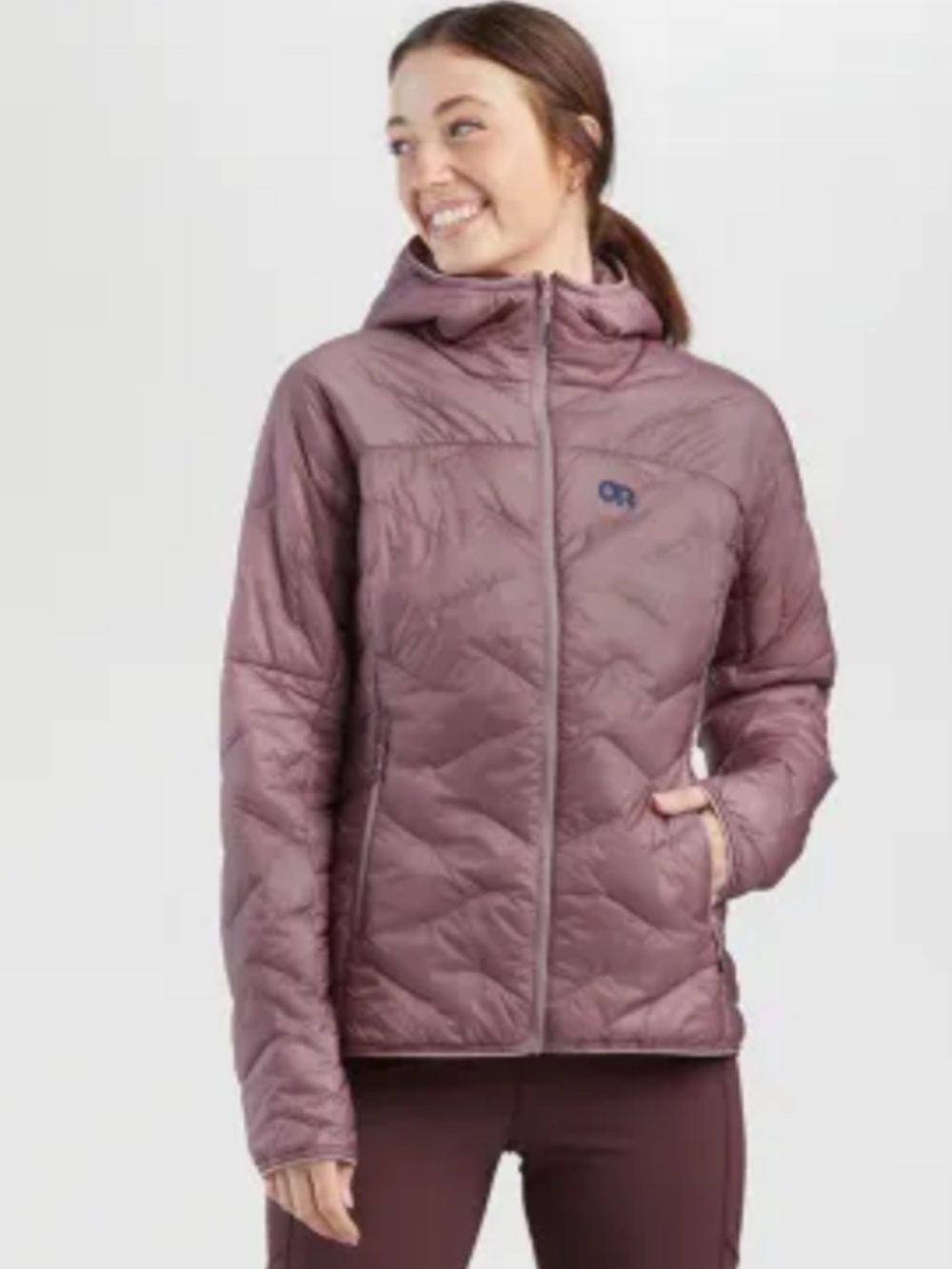 Outdoor Research OR Womens Sz M SuperStrand LT Hoodie Moth Jacket Hooded Coat